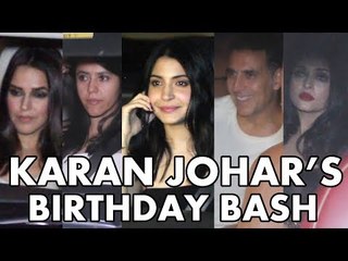 Download Video: Karan Johar की  Birthday Party पर पहुचे सितारे  | Aishwarya Rai, Akshay Kumar, Anushka Sharma