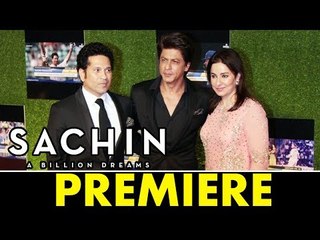 Shahrukh Khan पहुचे Sachin A Billion Dreams के GRAND PREMIERE पर