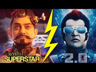 Aamir की Secret Superstar और  Rajinikanth की 2.0 के बिच महायुद्ध