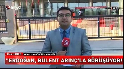 Cumhurbaşkanı Erdoğan Bülent Arınç ile görüşüyor