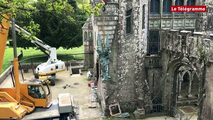 Concarneau. L'archange Gabriel domine à nouveau le château de Keriolet