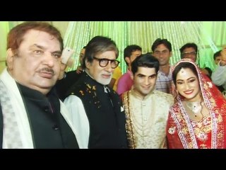 Amitabh Bachchan पहुचे  Actor Ali Khan की बेटी के Wedding रिसेप्शन पर