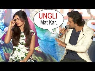 下载视频: Ranbir Kapoor ने की Katrina Kaif बेझती कहा ऊगली मत कर | Jagga Jasoos Song Launch पर