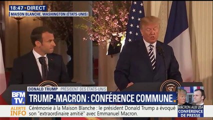 Trump: "Nous sommes honorés d’avoir accueilli le président Macron et sa femme à la Maison-Blanche"