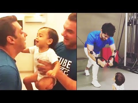 Salman के प्यारे भांजे Ahil ने पिता Aayush Sharma के साथ किया Work Out