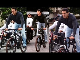 Salman Khan ने E-Cycle की सवारी का लिया मज़्ज़ा | Being Human थे Bandstand पर
