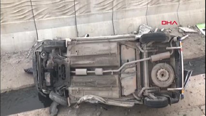 Otomobilin Dereye Uçtu; Sürücü Hafif Yaralandı