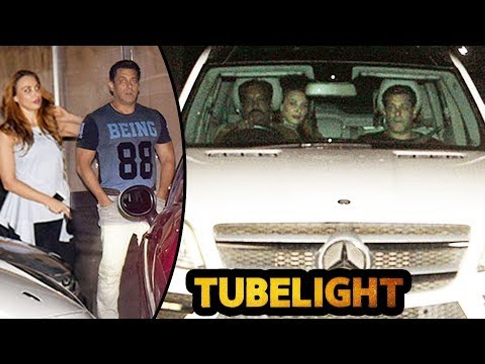 Salman Khan और Gf Iulia Vantur पहोचे Tubelight मूवी के Special Screening पर