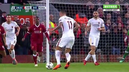 Aleksandar Kolarov Super Chance  HD - Liverpool	0-0	AS Roma 24.04.2018