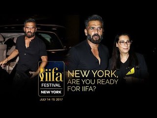 Suniel Shetty दिखाई दिए Mumbai Airport पर | गए NEW YORK IIFA 2017 के लिए