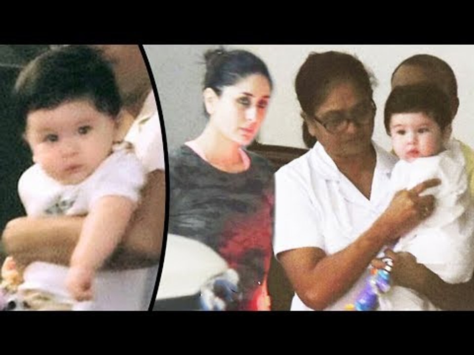 Kareena Kapoor अपने बेटे Taimur के साथ पोह्ची माँ के घर