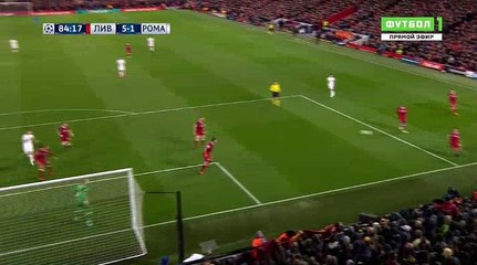Diego Perotti (Penalty) Goal HD - Liverpool	5-2	AS Roma 24.04.2018