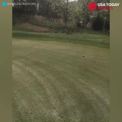 Insane 100-foot plus putt from another zip code