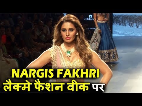 खूबसूरत Nargis Fakhri दिखाई दी Lakme Fashion Week Summer Resort 2017 पर