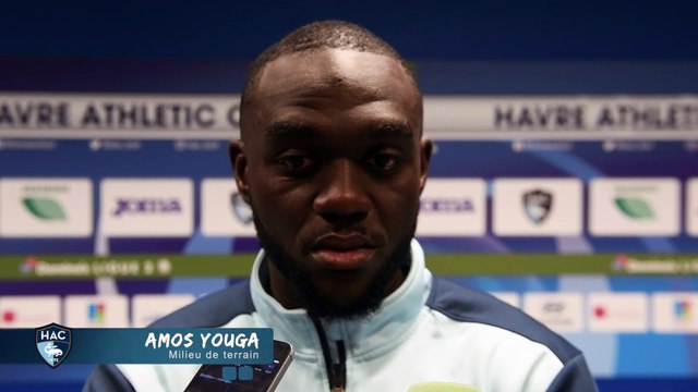 Après HAC - Nancy (3-0), réaction d'Amos Youga