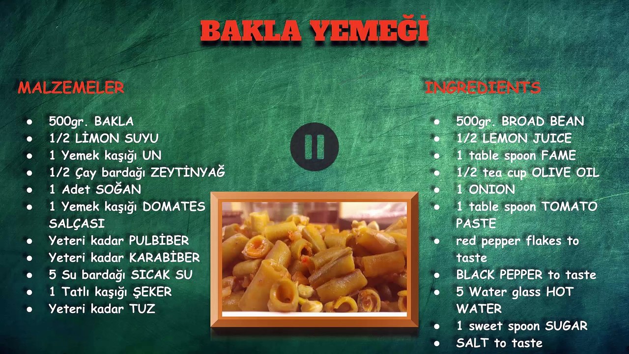 TAZE BAKLA YEMEĞİ TARİFİ NASIL YAPILIR ? - Sulu Yemek Tarifleri - SevgiilePY