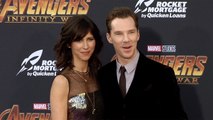 Benedict Cumberbatch and Sophie Hunter “Avengers Infinity War” World Premiere Purple Carpet