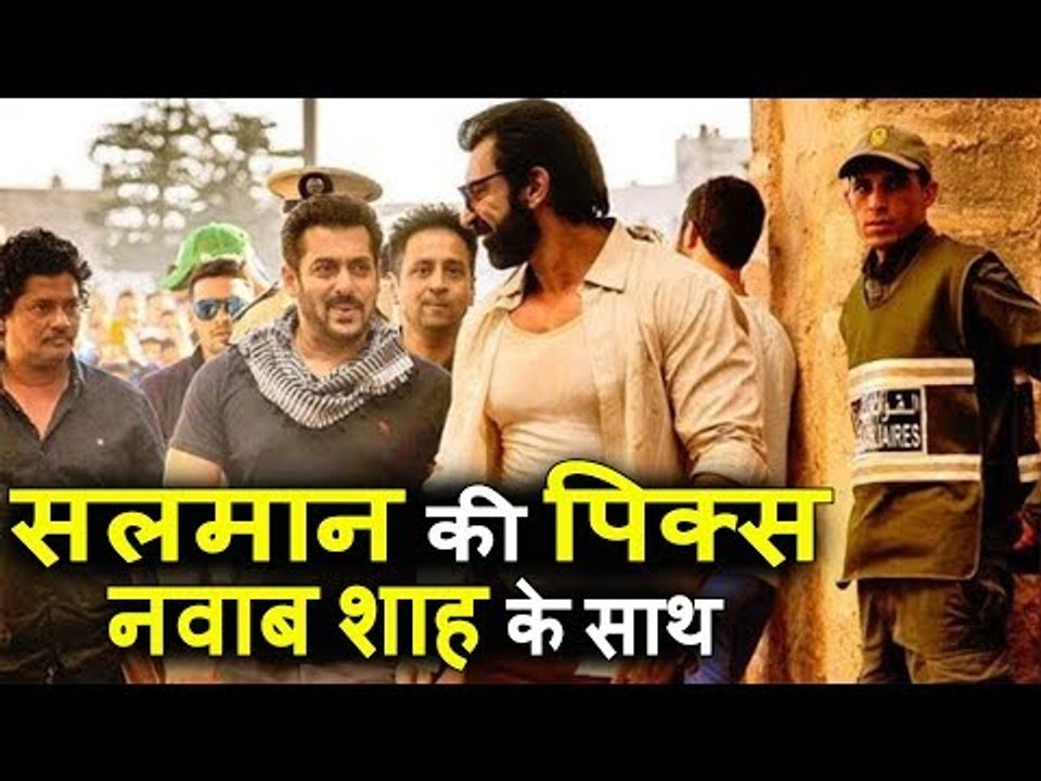 Salman Khan की Clicks Nawaab Shah के साथ Abu Dhabi में - Tiger Zinda Hai Shoot