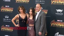 Jennifer Grey with her Family “Avengers Infinity War” World Premiere Purple Carpet
