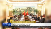 El primer ministro chino se reúne con el presidente de Zimbabue en Beijing
