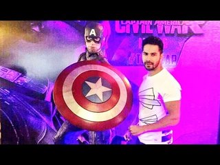 Varun Dhawan HOSTS Captain America Civil War Screening