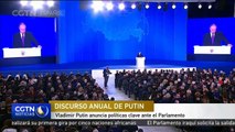 Vladimir Putin anuncia políticas clave ante el Parlamento