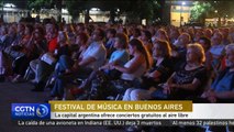 La capital argentina ofrece conciertos gratuitos al aire libre