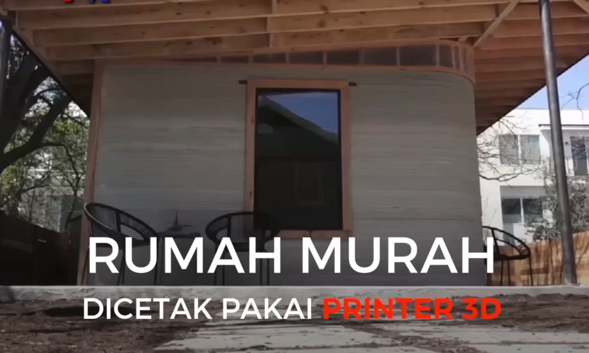 Rumah Murah Dicetak Pakai Printer 3D!