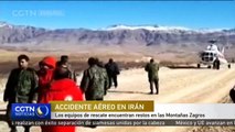 Los equipos de rescate encuentran restos en las Montañas Zagros