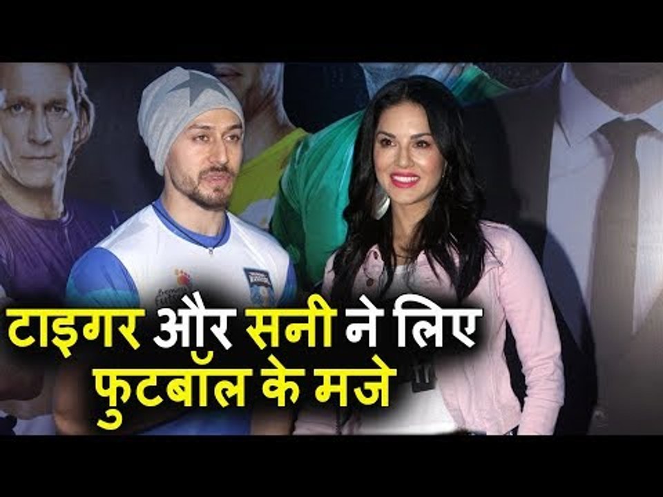 Sunny Leone और Tiger Shroff पोहचे Indian Premier Futsal League 2017 पर
