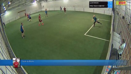 Faute de Bruno - LUSITANOS Vs  PRO TECH HABITAT - 24/04/18 20:00 - LIGUE 1 - Poitiers Game Parc