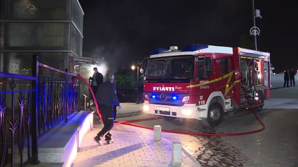 Başkentte yangın - Öğrenci yurdunun jeneratörü yandı - ANKARA