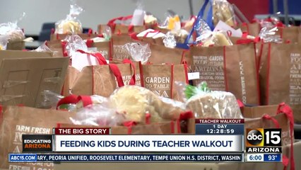Communities working to feed children on free or reduced meals during walkout