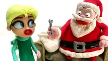 Santa Claus le Hace una BROMA a Elsa - Saco Magico de Santa Animacion Play Doh