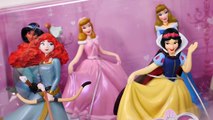7 Figuritas Princesas Disney ✿ Play Doh Muñecas Magic Clip Ariel Blanca Nieves Merida Jasmine