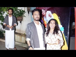 Irrfan Khan ने पहनी Lungi Qarib Qarib Singlle के Special स्क्रीनिंग पर