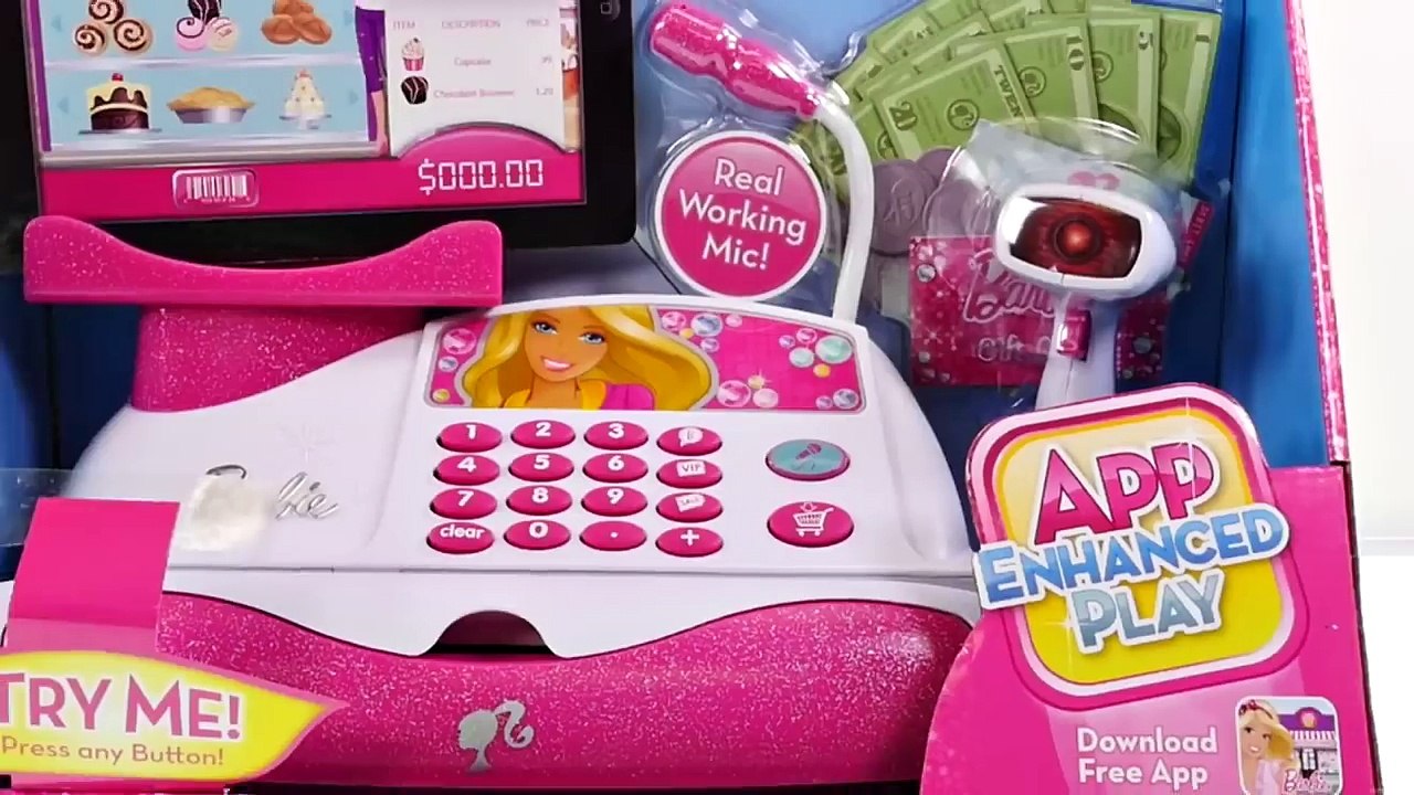 Barbie Y Su Caja Registradora!! Funciona Con Tu Telefono O Tablet Y Escanea  Codigos Reales - video Dailymotion
