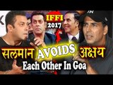 Salman Khan और Akshay Kumar ने किया एक दूसरे को नज़रअंदाज़ Goa - IFFI 2017 पर