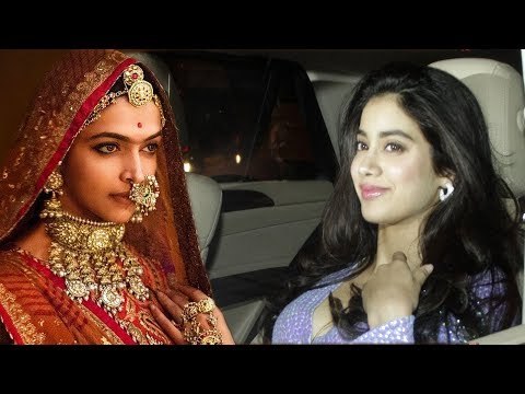 Jhanvi Kapoor पोह्ची Deepika Padukone के Grand Success पार्टी पर | Padmavati