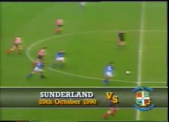 Sunderland - Luton Town 20-10-1990 Division One
