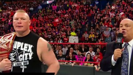 Roman Reigns and Brock Lesnar meets before the Greatest Royal Rumble event:Raw,April 23,2018