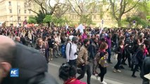 Cientos de protestas buscan reformas educativas francesas