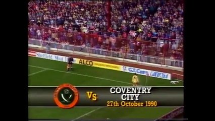 Sheffield United - Coventry City 27-10-1990 Division One