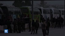 Rebeldes evacúan Harasta en Guta oriental de Damasco