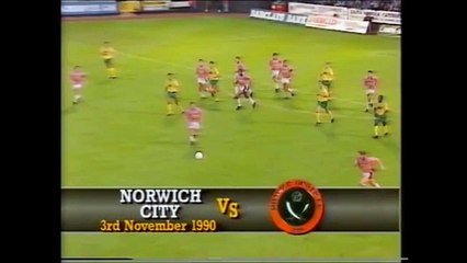 Norwich City - Sheffield United 03-11-1990 Division One