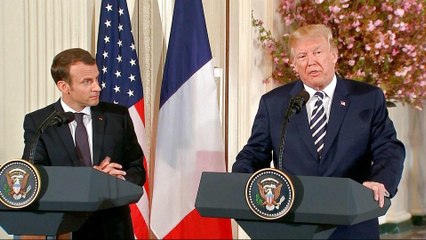 Macron makes case for new Iran deal after meeting Trump