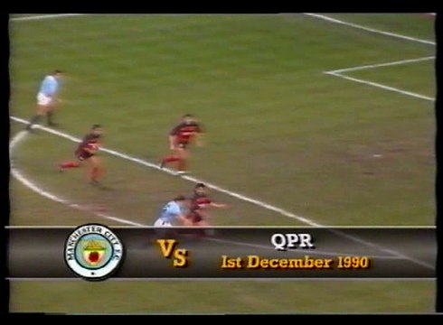 Manchester City - Queens Park Rangers 01-12-1990 Division One