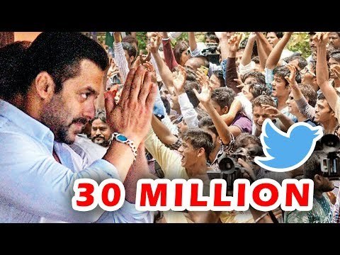 Salman Khan ने किया Social मीडिया पर राज़, बने Twitter पर 30 Million Followers