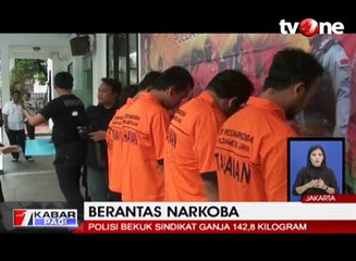 Polda Metro Jaya Bekuk Sindikat Pengedar 142,8 Kg Ganja