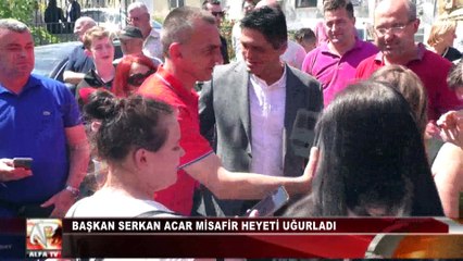 Başkan Serkan Acar Misafir Heyeti Uğurladı